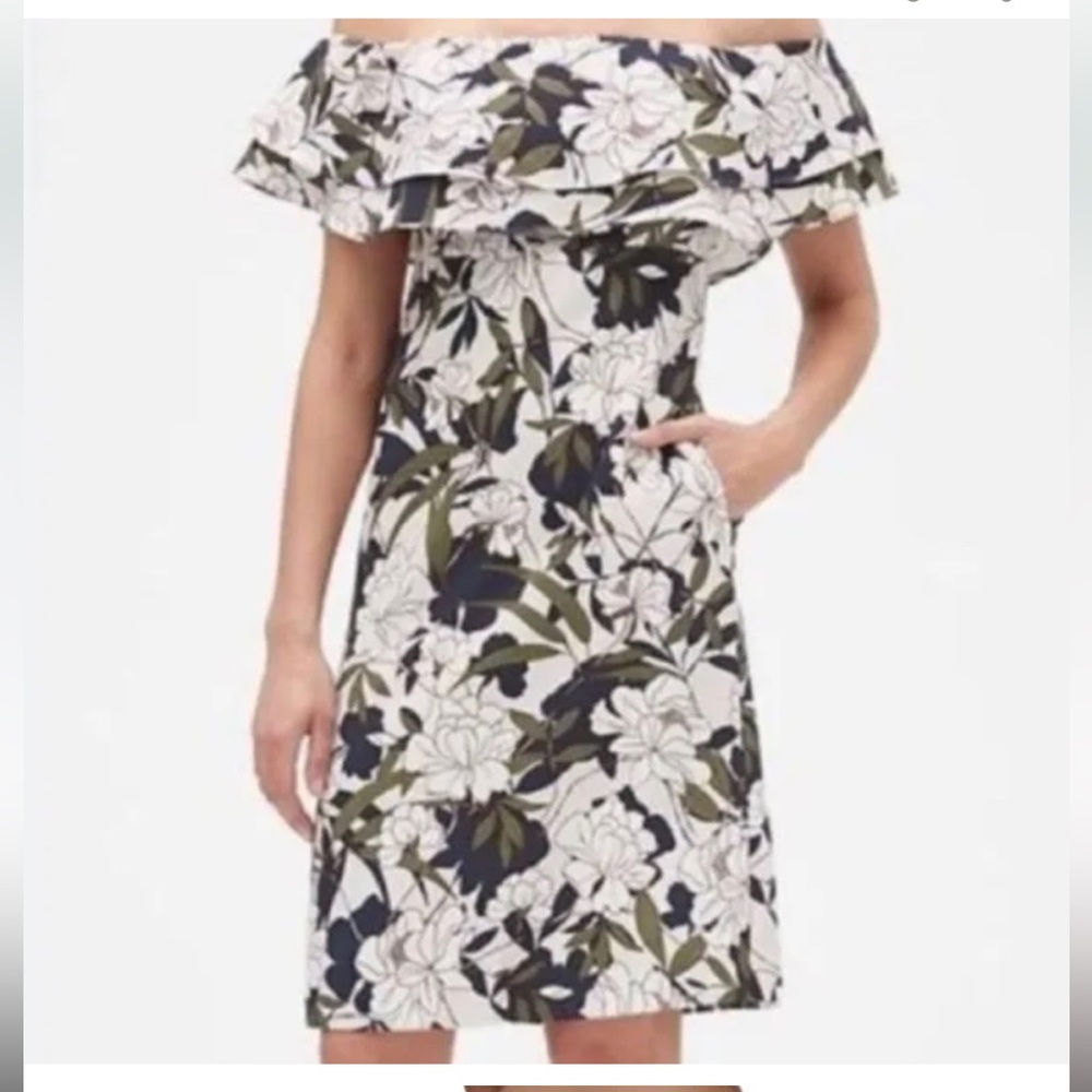 🆕 Banana Republic Off The Shoulder Summer Dress | 4